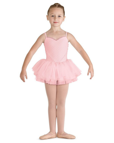 Tutu/Deg? danza Bloch HEART MESH BUST CAMI TUTU LEOTARD CL8168